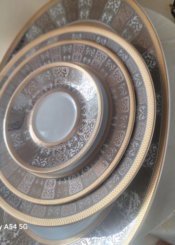 kelepir Altın Desenli Porselen KRC 105 PARÇA YEMEK Takımı. - Görsel 19