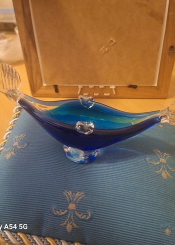 vıntage murano gondol venedık damgalı Koyu Mavi Dekoratif 21cm. - Görsel 3