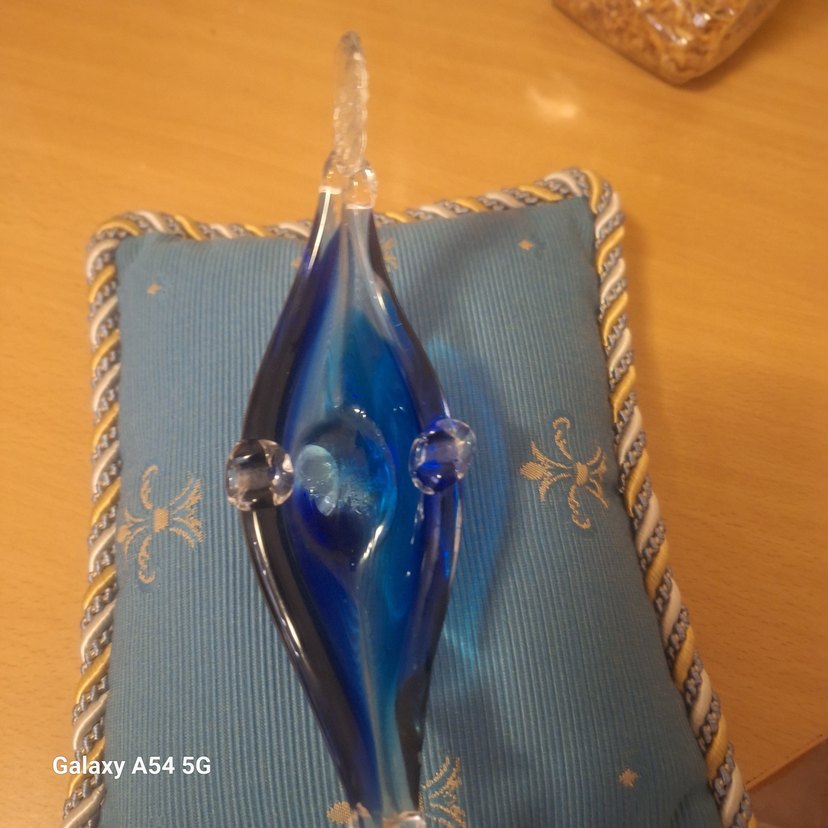 vıntage murano gondol venedık damgalı Koyu Mavi Dekoratif 21cm. - Görsel 4