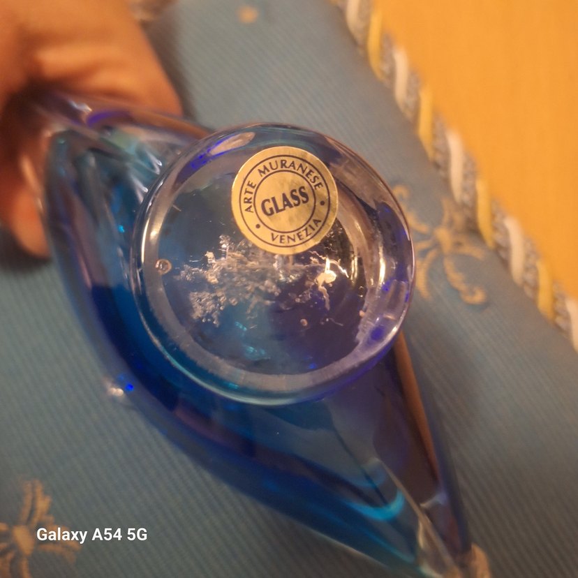 vıntage murano gondol venedık damgalı Koyu Mavi Dekoratif 21cm. - Görsel 2