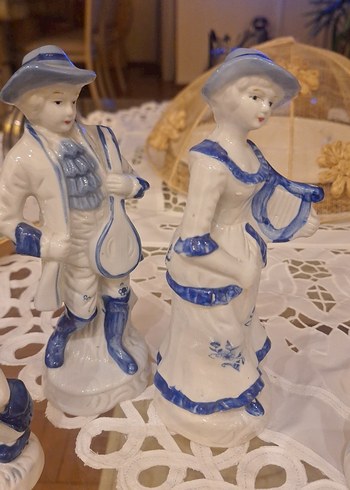 vıntage limonj aile seti enstrüman çifti ve ıkı buketli çocuk - Görsel 5