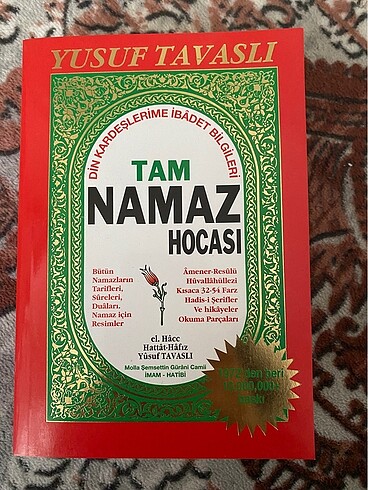 YUSUF TAVASLI TAM NAMAZ HOCASI KİTABI