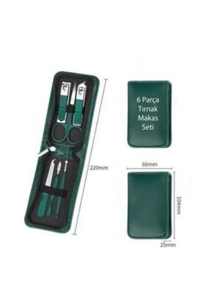 6 Parça Deri Çantalı Manikür Pedikür Özel Tırnak Makası Seti

 - Görsel 2