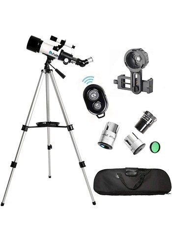 Beyaz Teleskop Seti 25mm ve 10mm Gözlem Lensleri 150 x çantalı - Görsel 3