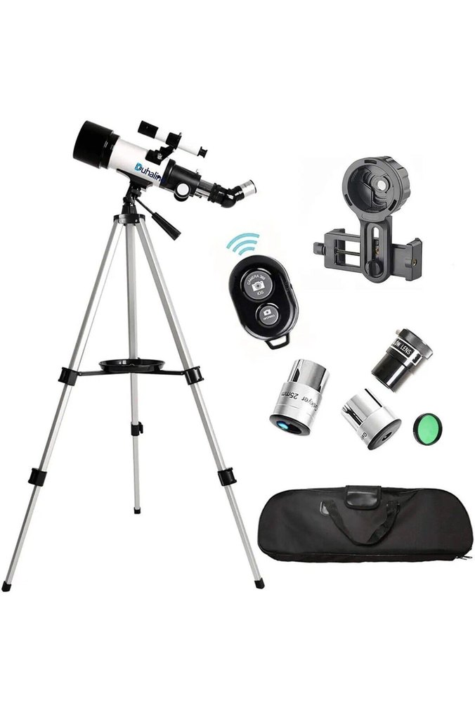 Beyaz Teleskop Seti 25mm ve 10mm Gözlem Lensleri 150 x çantalı - Görsel 3