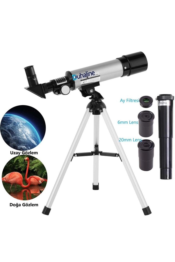 90 x 6mm & 20mm Lensli Teleskop ve Ay Filtresi - Görsel 5