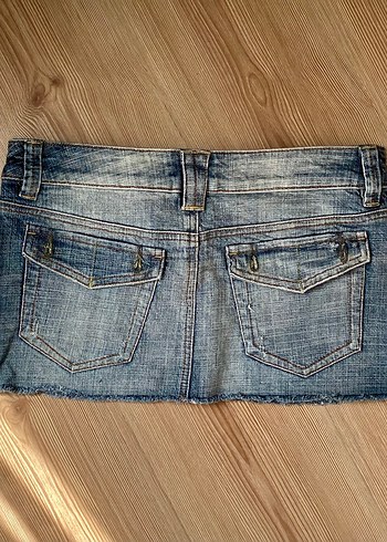 38 Beden mavi Renk TOPSHOP vintage mini etek