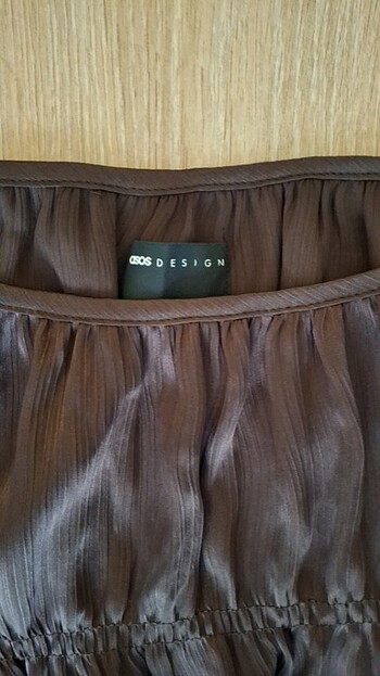Asos Saten gipe lastikli bluz