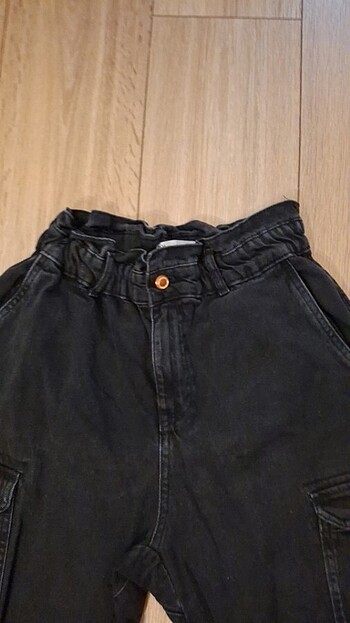38 Beden Zara Beli lastikli kot pantolon