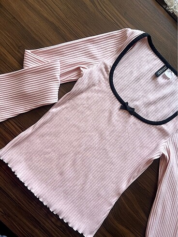 H&M Pembe Uzun Kollu Üst
