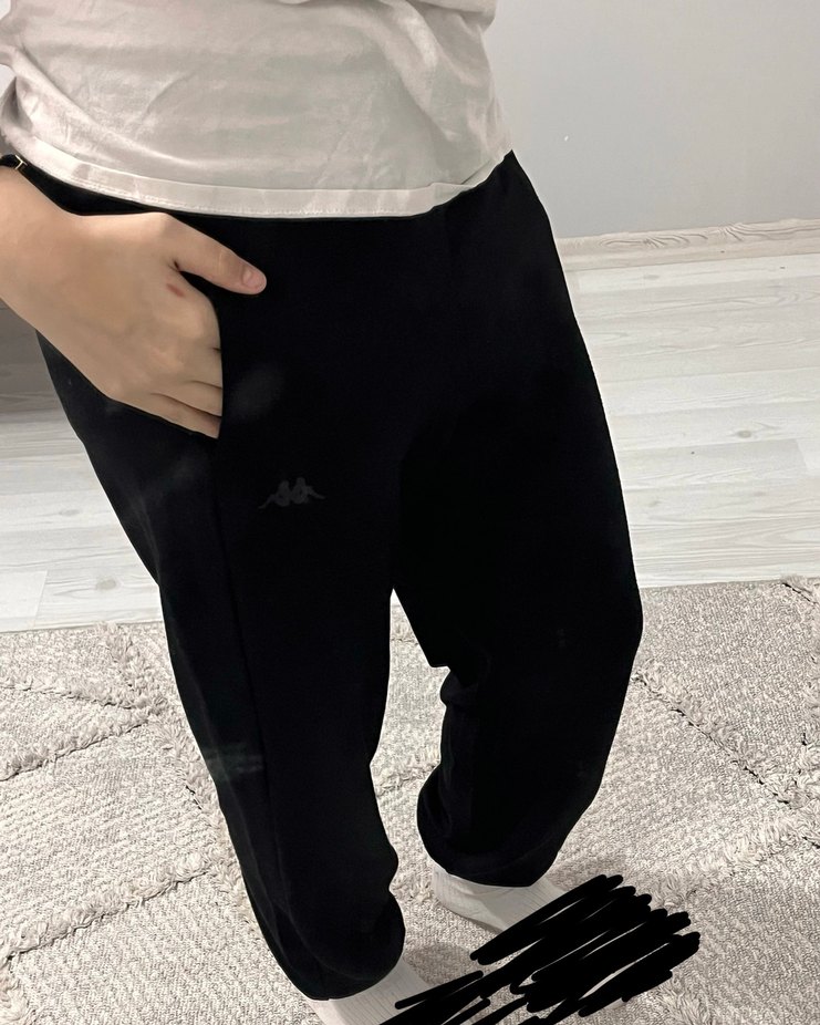 Siyah Kadın kappa eşofman - Görsel 2