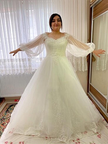 l Beden beyaz Renk GELİNLİK