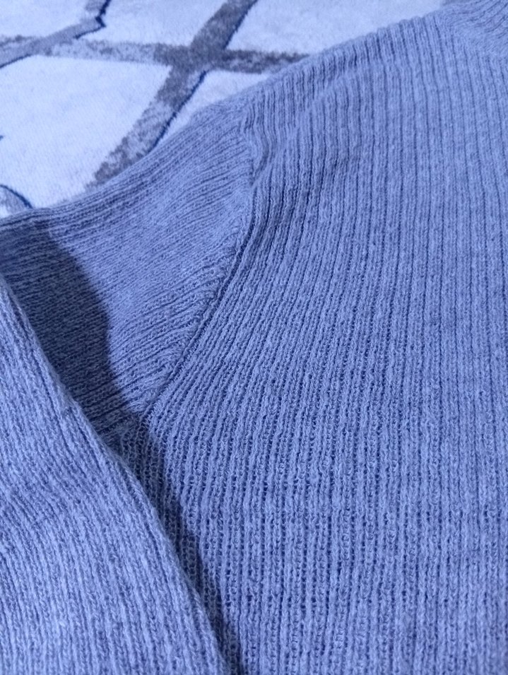 Gri Kadın Boğazlı Triko Kazak - Görsel 2