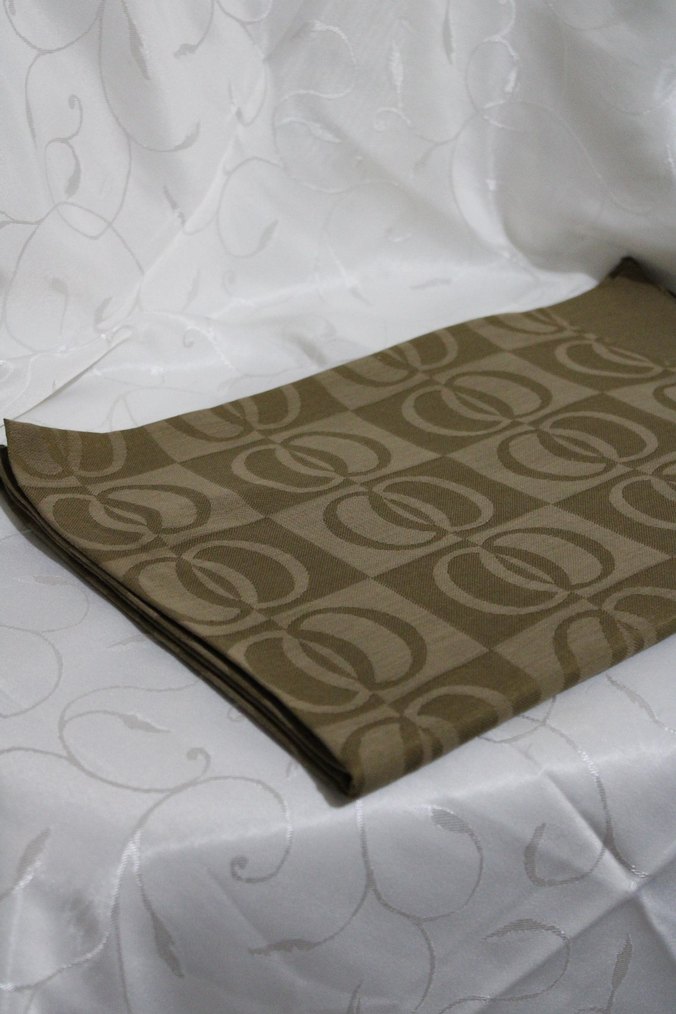 Muadil Halka Desen Yağ Yeşili Şal - Görsel 2