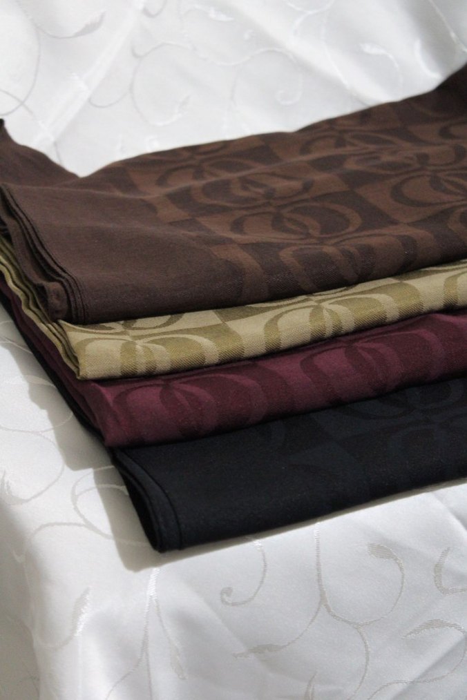 Muadil Halka Desen Mürdüm Şal - Görsel 3