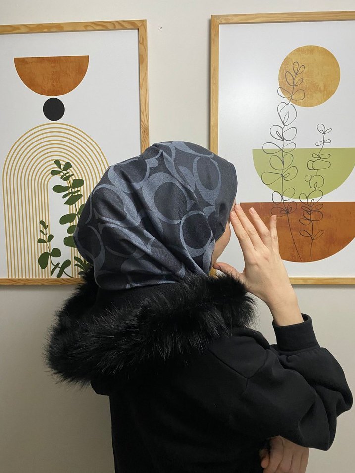 Coach Kaşmir Pamuk İpek Şal - Görsel 2