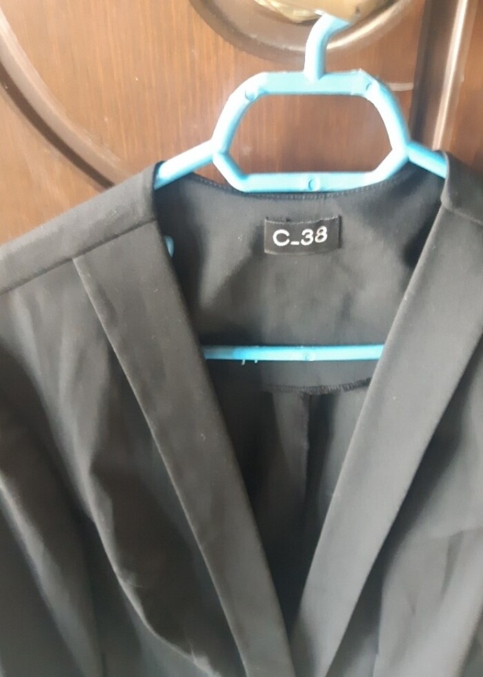 38 beden siyah yazlık ceket - Görsel 3