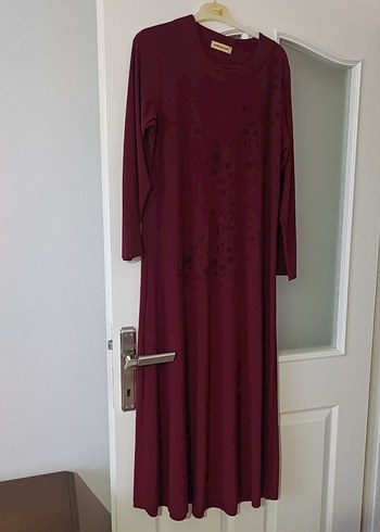 Bordo Kadın Henna Elbise - HESNA - Görsel 2