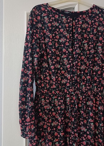 Uzun Kollu, Salaş, Çok Renkli Bohem Elbise - Görsel 5