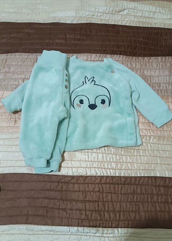 Turkuaz Bebek Erkek Takım, Düğmeli, Uzun Kollu - Görsel 2