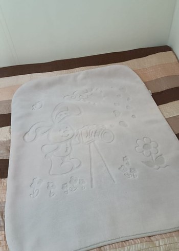 Bohem Tarzı Beyaz Bebek battaniyesi - Görsel 2