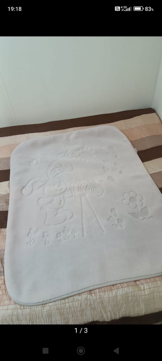 Bohem Tarzı Beyaz Bebek battaniyesi - Görsel 2