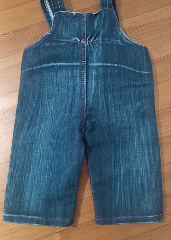 Erkek Çocuk Renkli Desenli Kot Tulum - Görsel 2