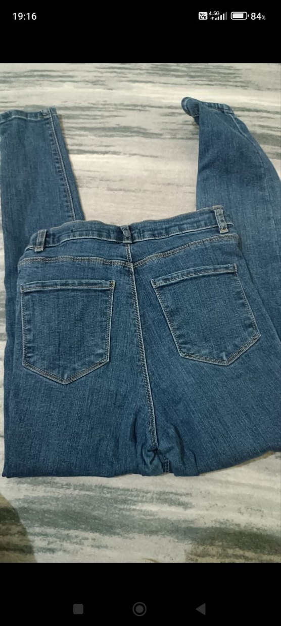 Jupiter Mavi Kadın Kot Pantolon, Rahat Kesim - Görsel 2