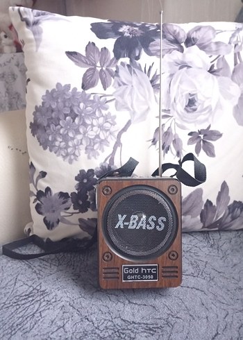 Kahverengi X-BASS Bluetooth Hoparlör - Görsel 3