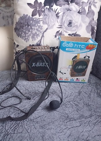 Kahverengi X-BASS Bluetooth Hoparlör - Görsel 9