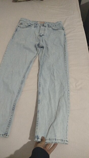Bershka Bagy buz mavisi pantolon 