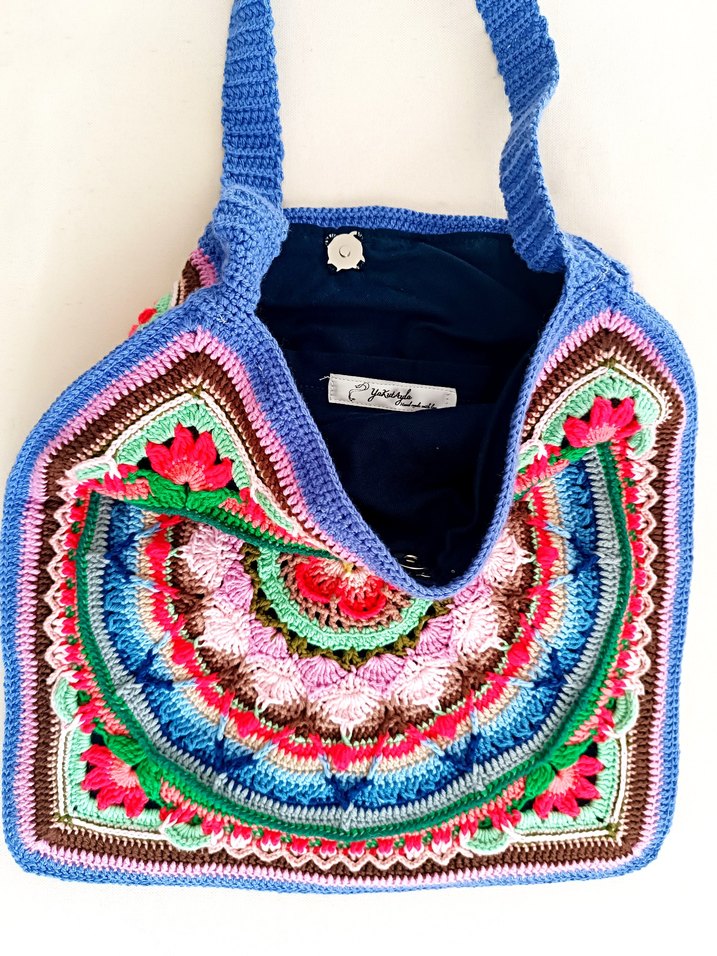 Diger Örgü Bohem Renkli Kadın Çanta - Görsel 2