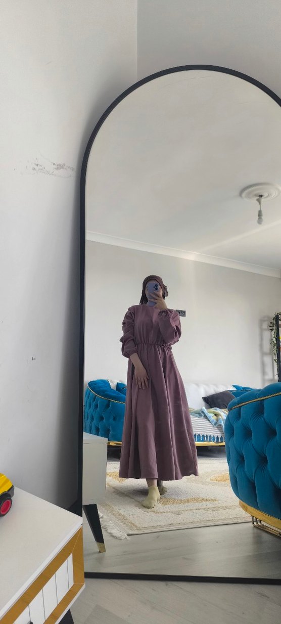 Uzun Kollu Salaş Elbise - Görsel 2