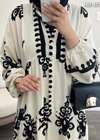 Püsküllü Bohem Desenli Uzun Elbise - Görsel 2