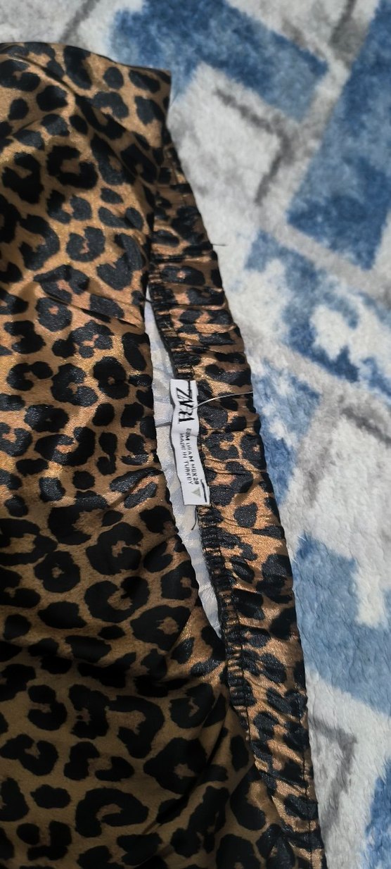 leopar desen etek saten - Görsel 2