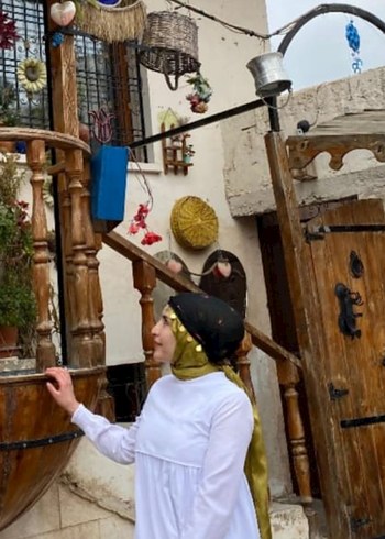 Bohem Beyaz Uzun Pamuklu Elbise - Görsel 2