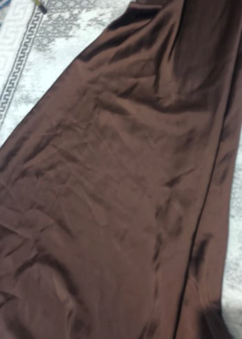 Parlak Kahverengi Düz Fon Perde - Görsel 2