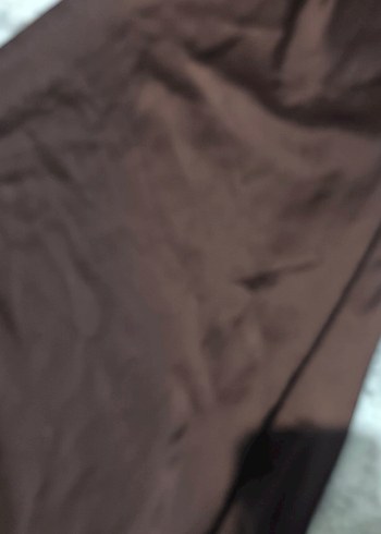 Parlak Kahverengi Düz Fon Perde - Görsel 3