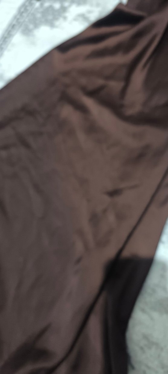 Parlak Kahverengi Düz Fon Perde - Görsel 3