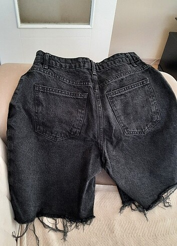 Trendyol & Milla Siyah Bermuda Denim Şort