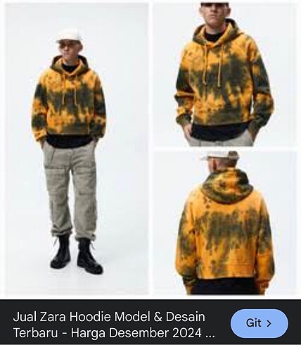 Zara kapüşonlu sweatshirt orjinal