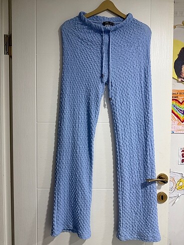 Zara Dokulu likralı yüksek bel pantolon