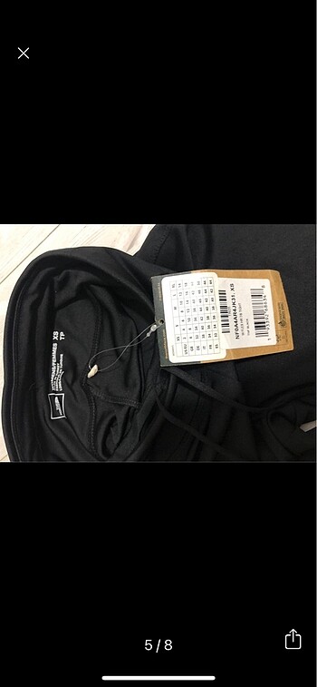xs Beden siyah Renk The North Face Tayt Etiketli