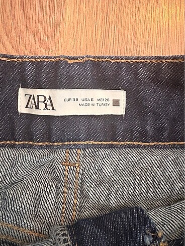 m Beden Zara yuksek bel jean sort