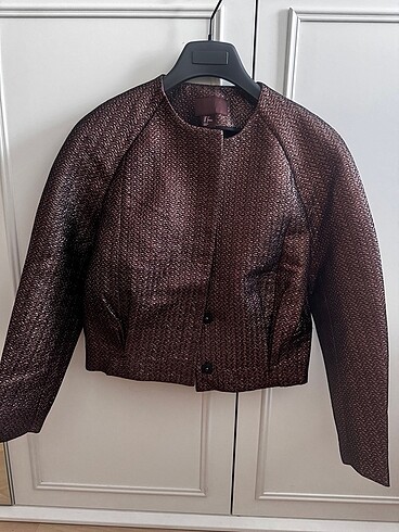 H&M Kısa Bakır Rengi Ceket 36 Beden