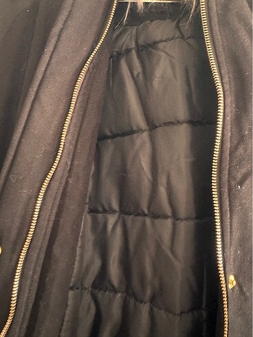 Selma Çilek Kapüşonlu Yakası Kürklü Siyah Parka - Görsel 6