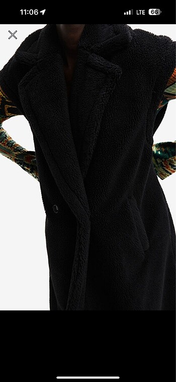 Desigual Desigual Siyah Yelek Uzun