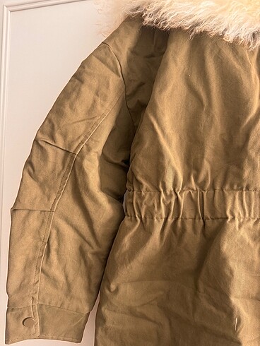 Twist kürk garnili haki parka yeni ve etiketli 36 beden - Görsel 9