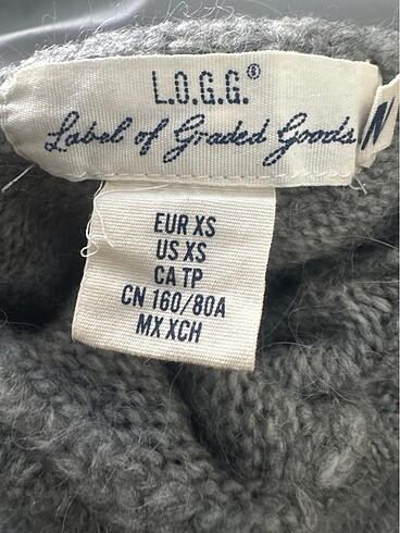 xs Beden gri Renk Gri H&M kazak