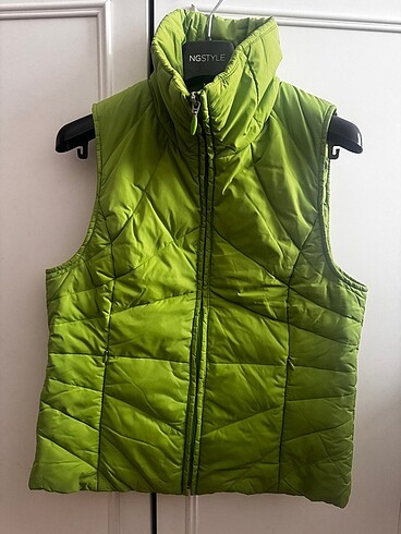 Kenneth Cole Yeşil Puf Yelek
